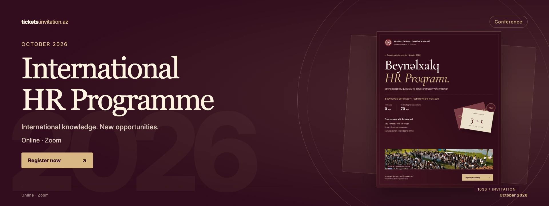 International HR Programme